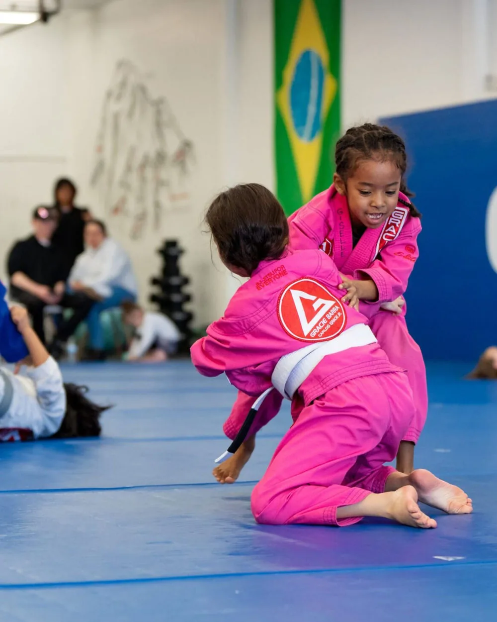 Two young students at Gracie Barra Coppell