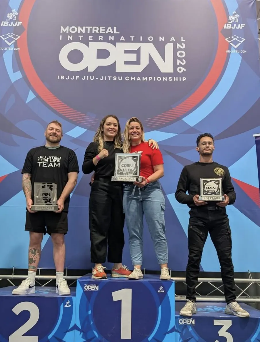Gracie Barra on the podium at the Montreal International Open 2026