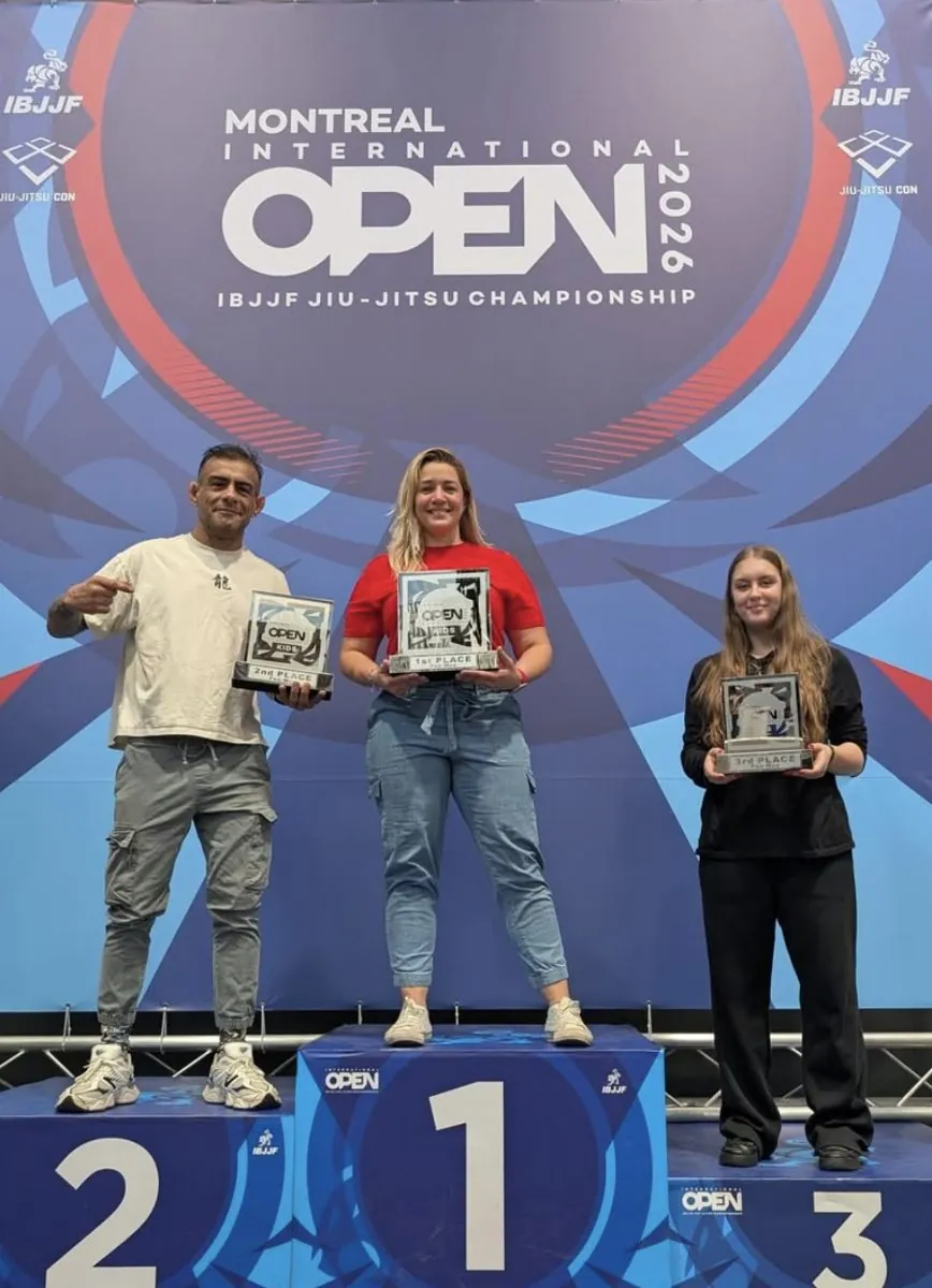 Gracie Barra on the podium at the Montreal International Open 2026