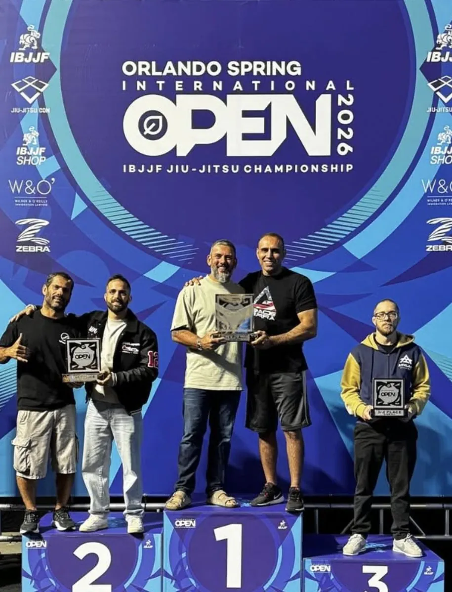 Gracie Barra on the podium at the Orlando Spring International Open 2026