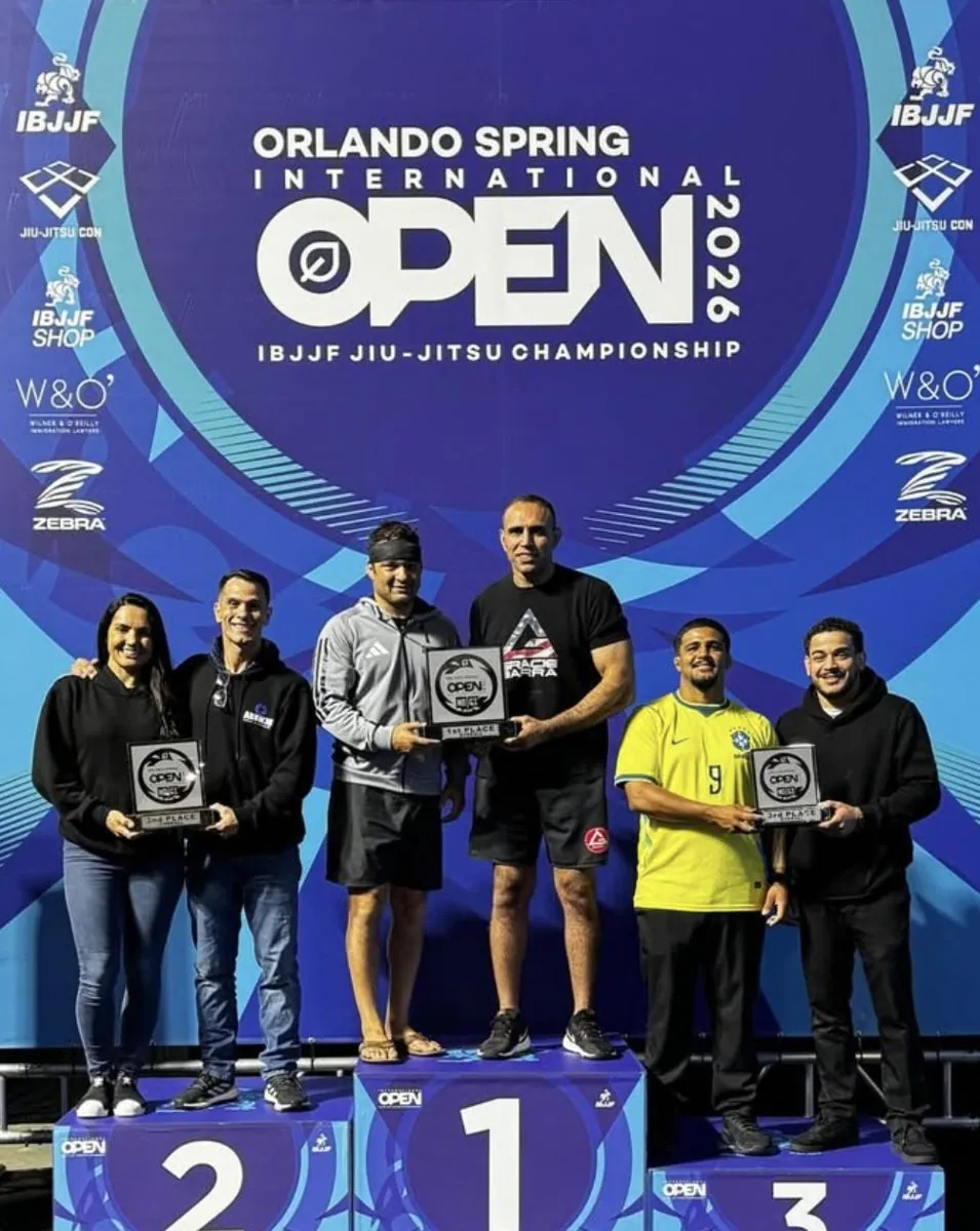 Gracie Barra on the podium at the Orlando Spring International Open 2026