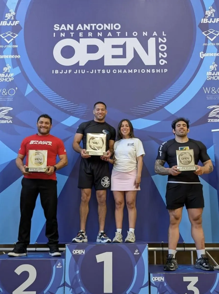 Gracie Barra on the podium at the San Antonio International Open 2026